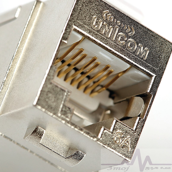 کوپلر شیلد یونیکام مدل Unicom Category 6A Shielded Inline Coupler, UC-INL6A-S