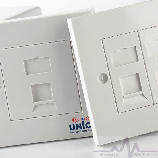 فیس پلیت شاتر دار طرح اروپایی یونیکام مدل Unicom Shuttered European Face Plate, UC-PLT-SH