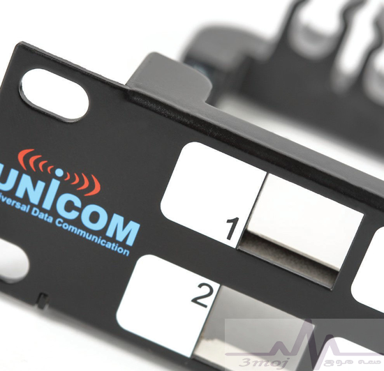 پچ پنل شیلد زاویه دار یونیکام  Unicom Angled Shielded Patch Panel, UC-PNL-AS
