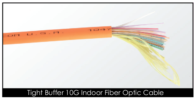 Tight Buffer 10G Indoor Fiber Optic Cable